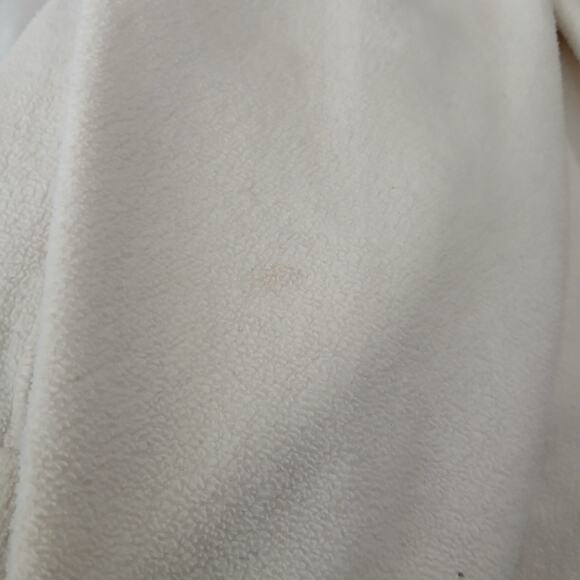 Columbia Women's Med Full=Zip Raglan=Sleeved Cream Polar Fleece Pockets Jacket - Picture 16 of 16